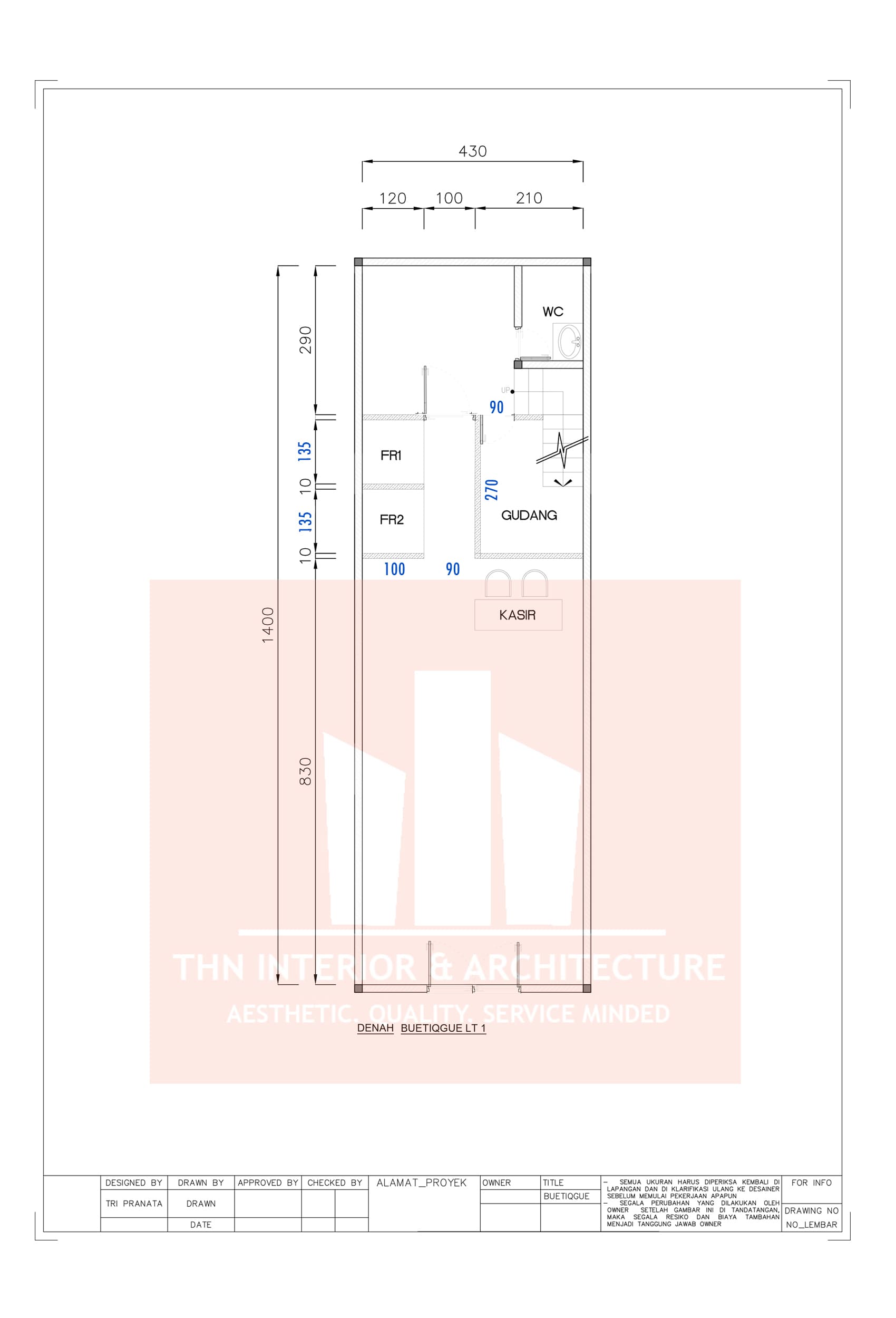 Boutique Fitout / Renovation @ Grand Galaxy, Bekasi